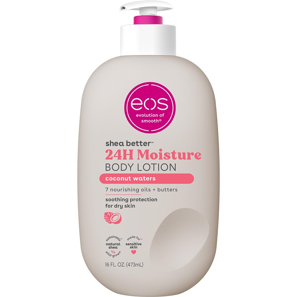 eos Shea Better Loción corporal Coconut Waters, cuidado de la piel...