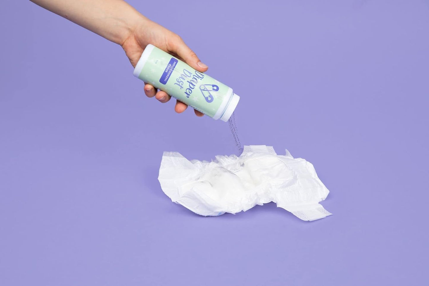 Diaper Dust - Polvo desodorante para pañales con carbón activado -...