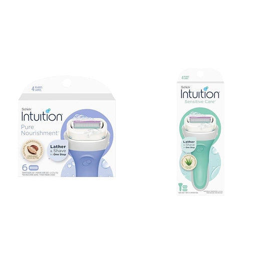 Paquete de maquinillas de afeitar Schick Intuition - Recargas con m...