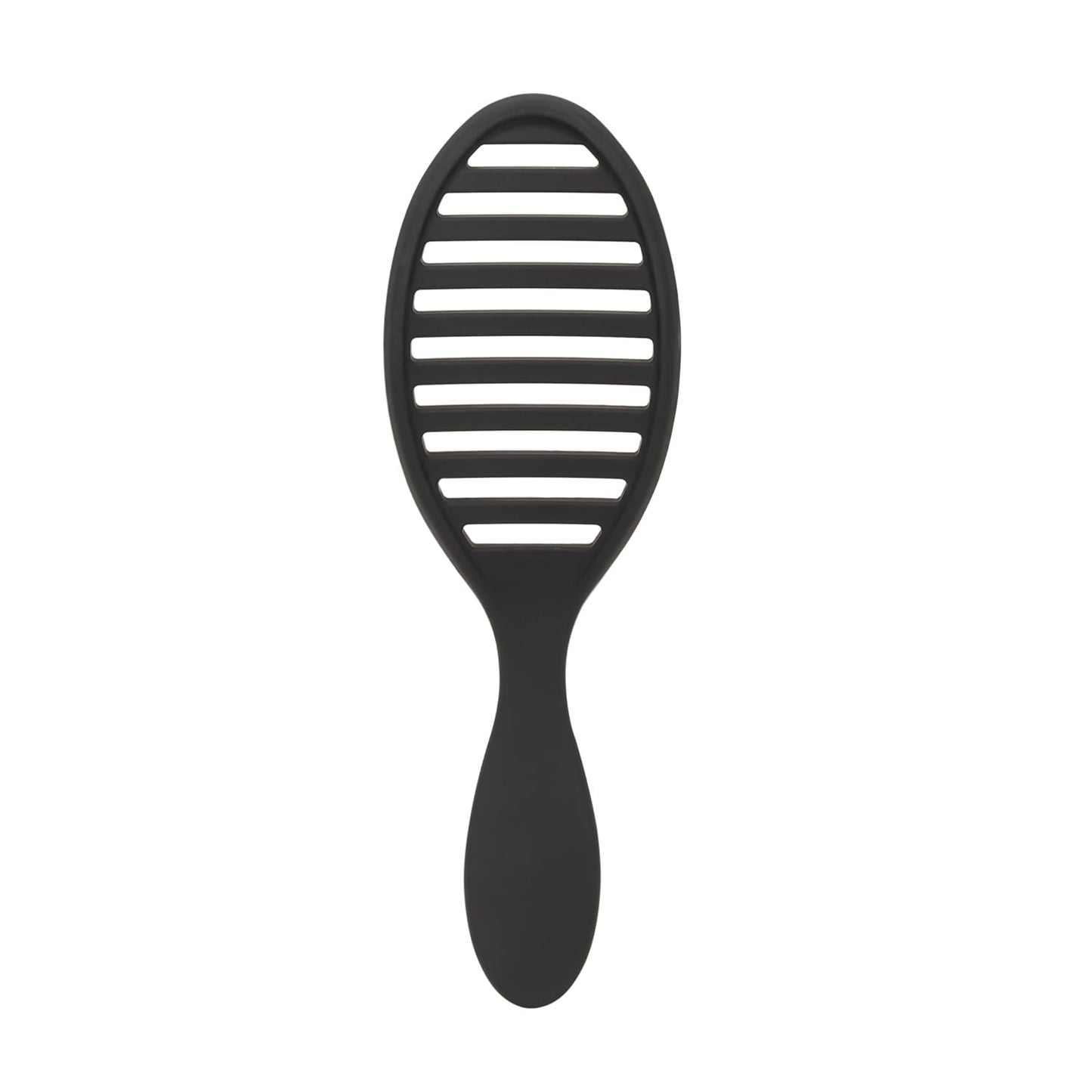 Wet Brush Cepillo de pelo de cerámica Speed Dry color negro, diseño ventilado y cerdas suaves HeatFlex para un estilo seguro de secado por soplado, mango ergonómico para desenredar sin dolor