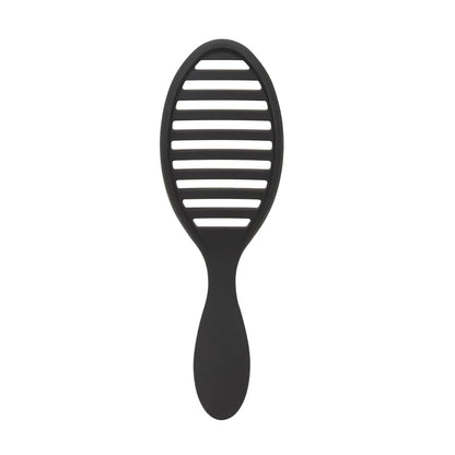 Wet Brush Cepillo de pelo de cerámica Speed Dry color negro, diseño ventilado y cerdas suaves HeatFlex para un estilo seguro de secado por soplado, mango ergonómico para desenredar sin dolor
