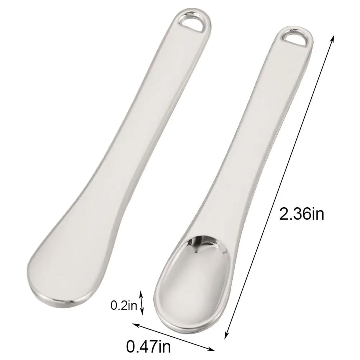 Lotion Spatula 20 PCS Metal Mini Spoon Sticks Face Mask Cosmetic Ma...