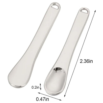 Lotion Spatula 20 PCS Metal Mini Spoon Sticks Face Mask Cosmetic Ma...