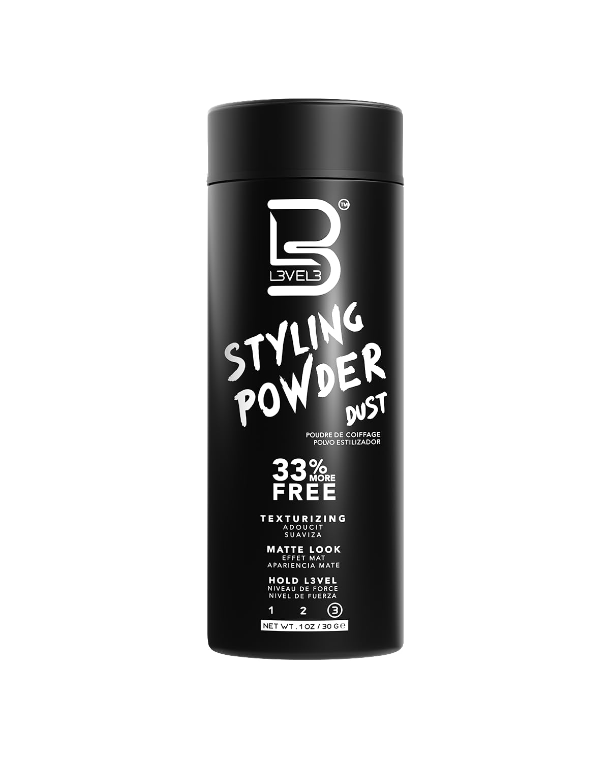 Polvo de Estilo L3 Nivel 3 - Polvo para Hombres de Aspecto Natural...