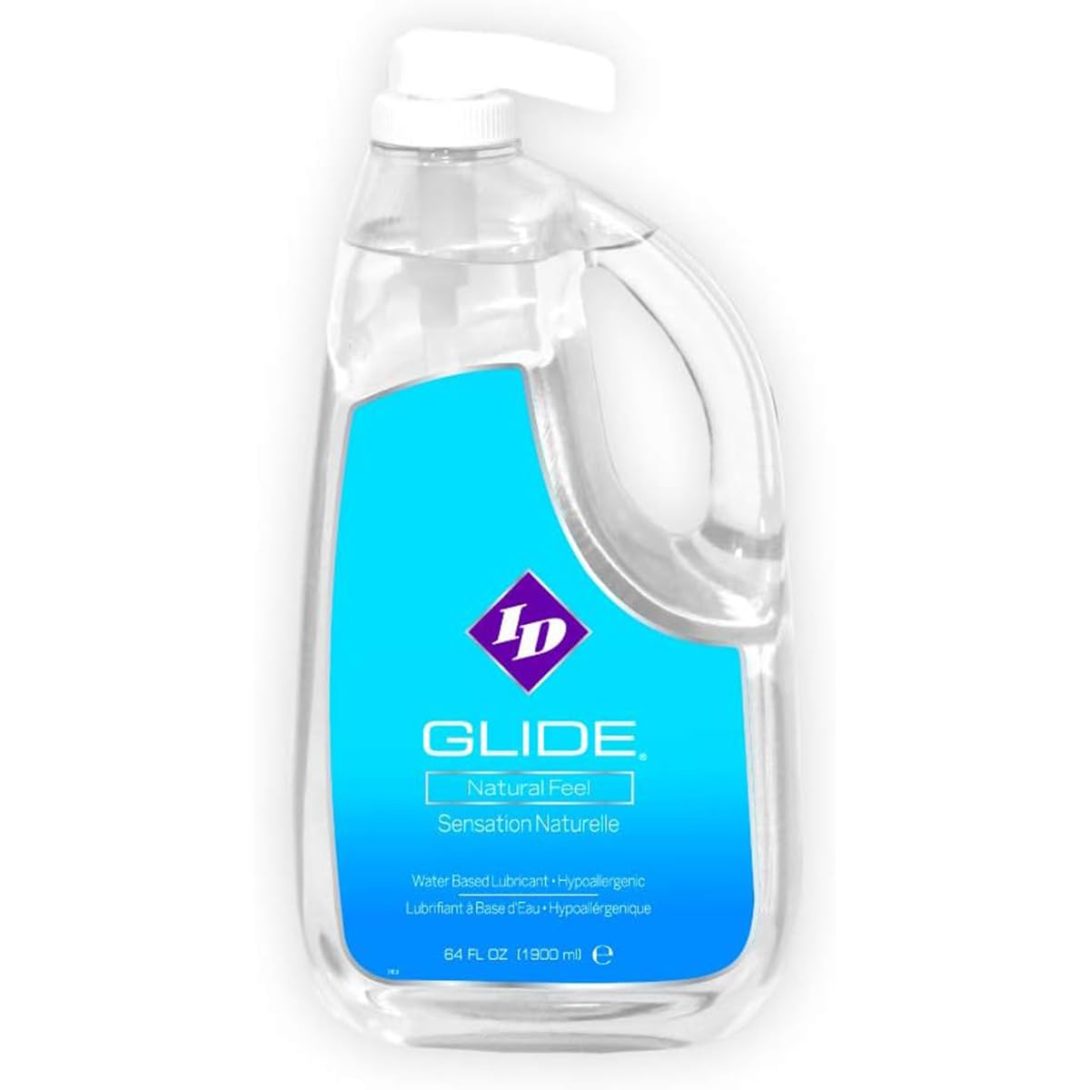ID Glide 64 oz (1892 ml) Lubricante personal a base de agua hipoale...