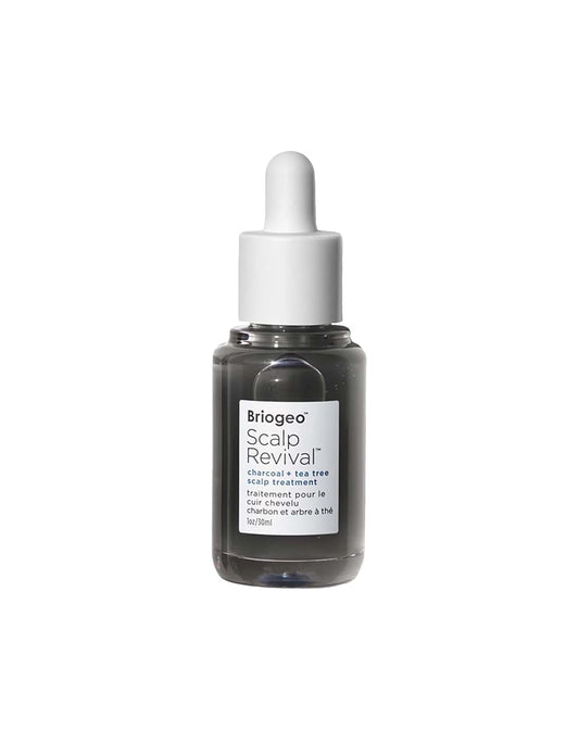 Briogeo Scalp Revival - Tratamiento para el cuero cabelludo con carbón y árbol de té, suero sin enjuague para cuero cabelludo seco, escamoso o con picazón, hidratante y equilibrante, vegano y libre de crueldad, 1 onza