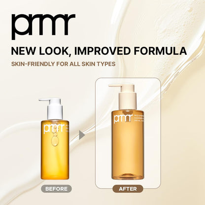 Primera (PRMR Oil to Foam Cleanser Aceite coreano de limpieza profunda, removedor de maquillaje diario, puntos negros, eliminación de polvo y suciedad, limpieza de poros, ácido hialurónico, limpieza