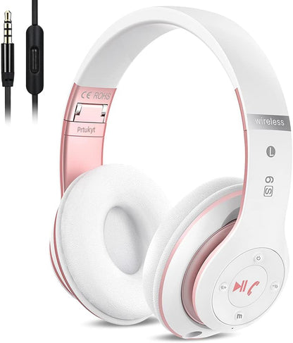 Audífonos inalámbricos Bluetooth 6S sobre la oreja, estéreo de alta...