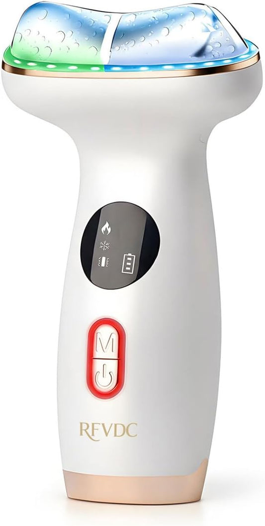 RFVDC Cold Heat Gua Sha - Masajeador linfático facial para cuello,...