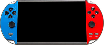 X12 Plus - Consola de videojuegos portátil de 7 pulgadas, MP5 portátil, 1000 juegos integrados, memoria de 16 GB, consola nostálgica de juegos arcade con joystick, compatible con