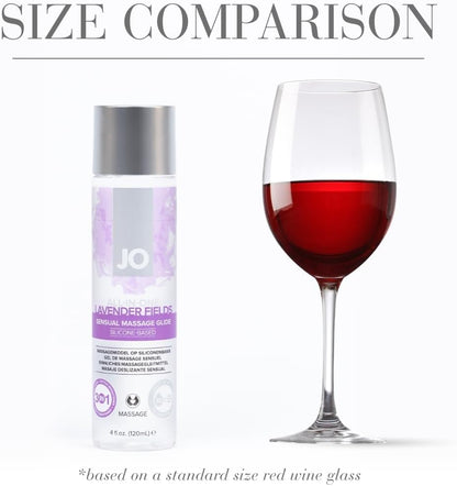 JO Aceite de masaje de silicona lavanda \u2013 Lubricante personal...