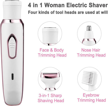 Recortadora de bikini para mujer, afeitadora eléctrica para cara, n...