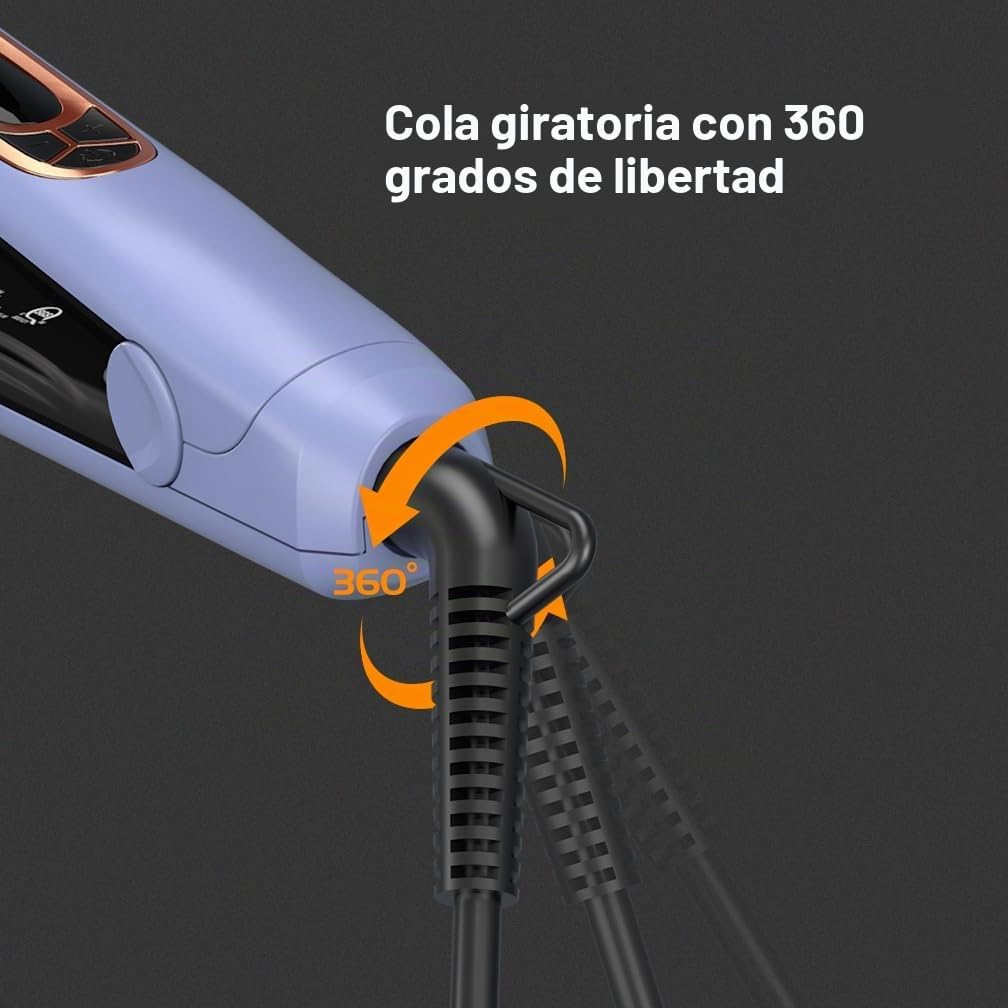JINRI - Cepillo de pelo, plancha de pelo, volumen bombeado, tempera...