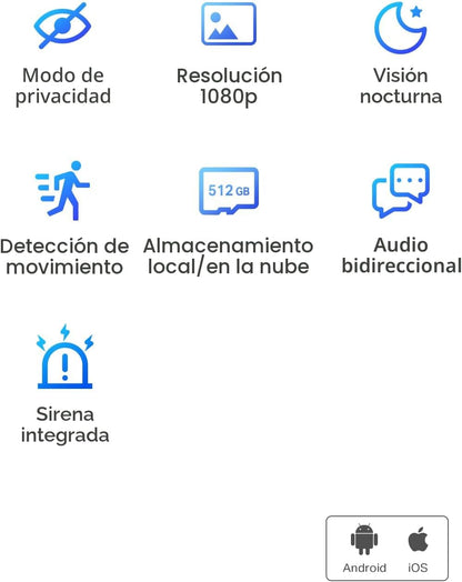 TP-Link Tapo - Cámara de seguridad interior de 1080P para monitor d...