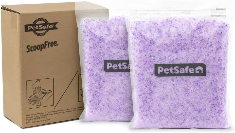 PetSafe ScoopFree - Arena de cristal prémium para gatos, supera a l...