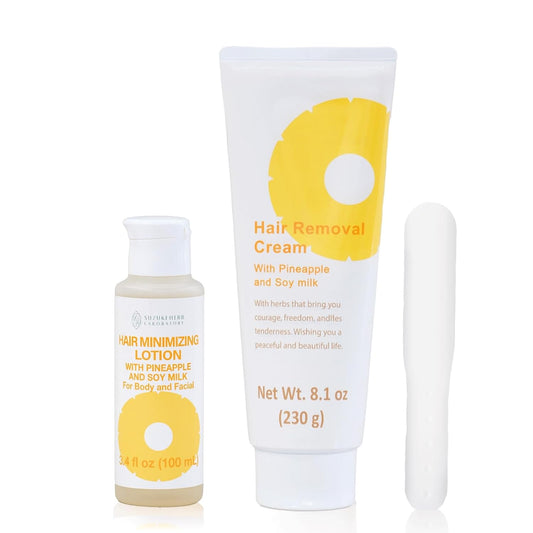 SUZUKI HERB LABORATORY Crema depilatoria (8.1 onzas \/ 8.11 oz) y l...