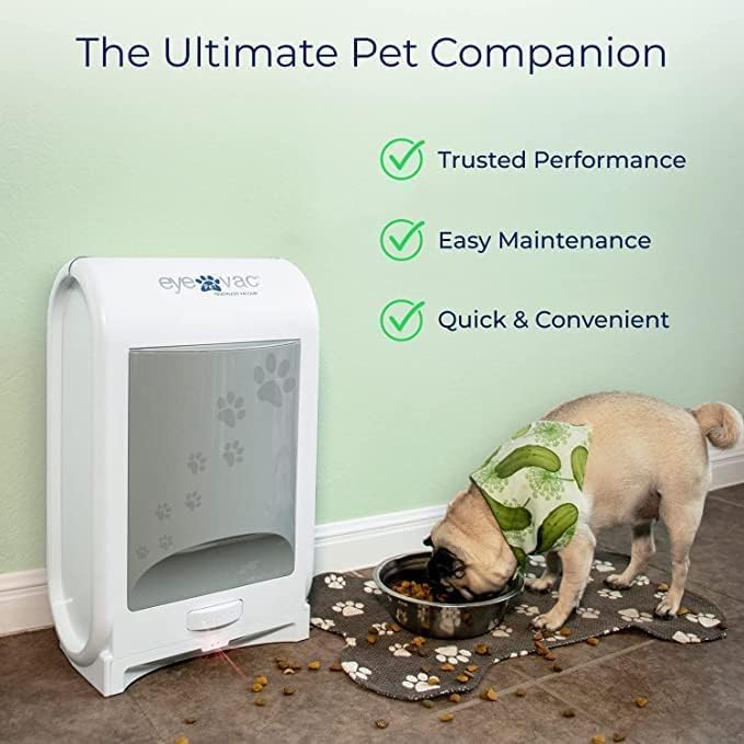 EyeVac - Paquete de escoba para mascotas y escoba, recogedor automá...