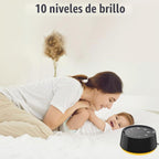 Máquina de Sonido de Ruido Marrón con 30 Sonidos Relajantes, Luz No...