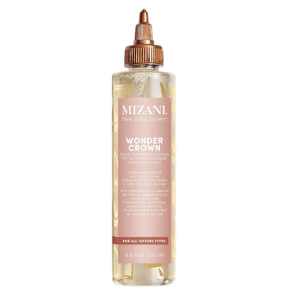 Mizani Wonder Crown - Limpiador de cuero cabelludo | Tratamiento de cuero cabelludo seco y caspa | Ayuda a estimular el crecimiento del cabello | Con aceite de árbol de té y menta | Para cuero cabelludo seco con picazón | 6.8 onzas líquidas