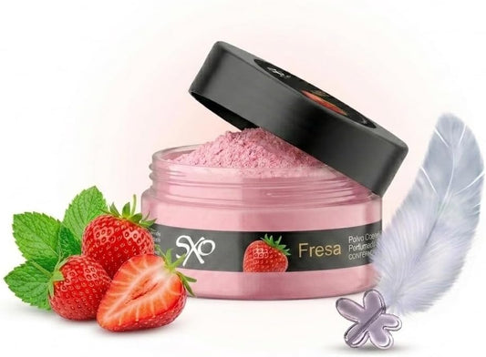 SXO Gourmet - Polvo corporal comestible con sabor a fresa para pare...