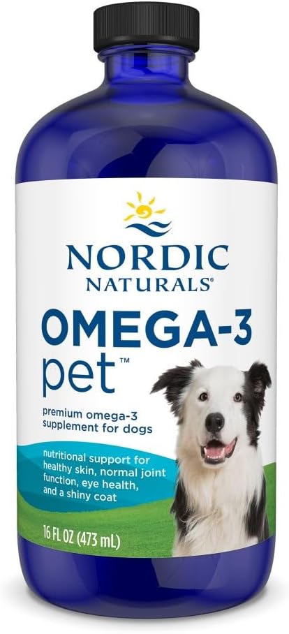 Nordic Naturals Omega-3 para mascotas, sin sabor, 16 onzas, 1380 mg...