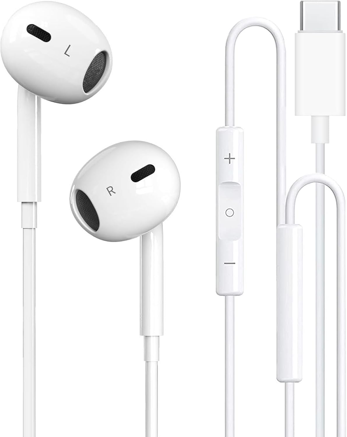 Auriculares USB C con cable para iPhone 17\/16, auriculares tipo C...