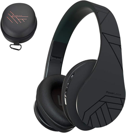 PowerLocus - Audífonos Bluetooth sobre las orejas, auriculares inal...