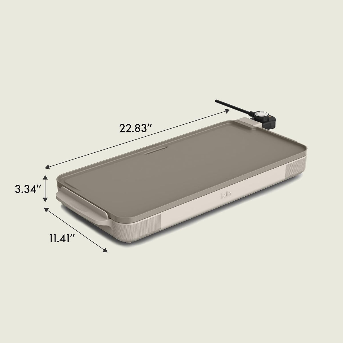 bella Plancha eléctrica de 12" x 22" con revestimiento anti...