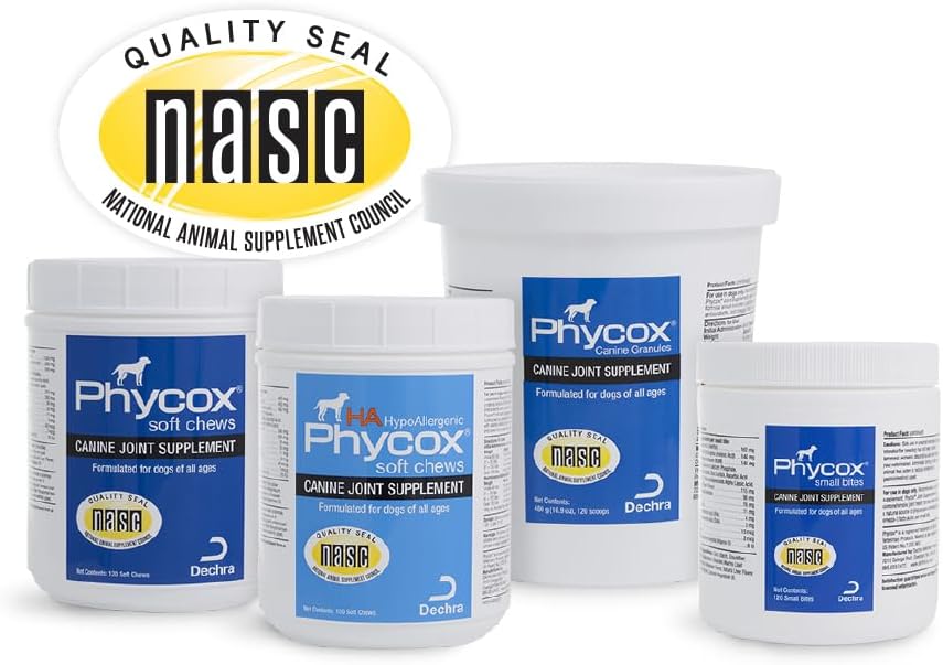 Phycox Suplemento para articulaciones de perro masticables suaves,...