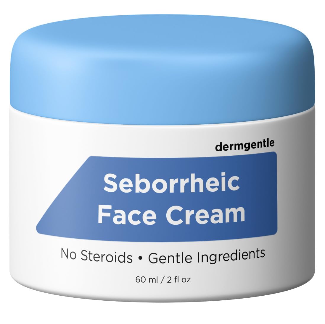 Crema facial para dermatitis seborreica para pieles sensibles, hidrata y apoya la barrera cutánea con aceite MCT, escualano, crema hidratante para rostro, cuero cabelludo y cuerpo, sin esteroides