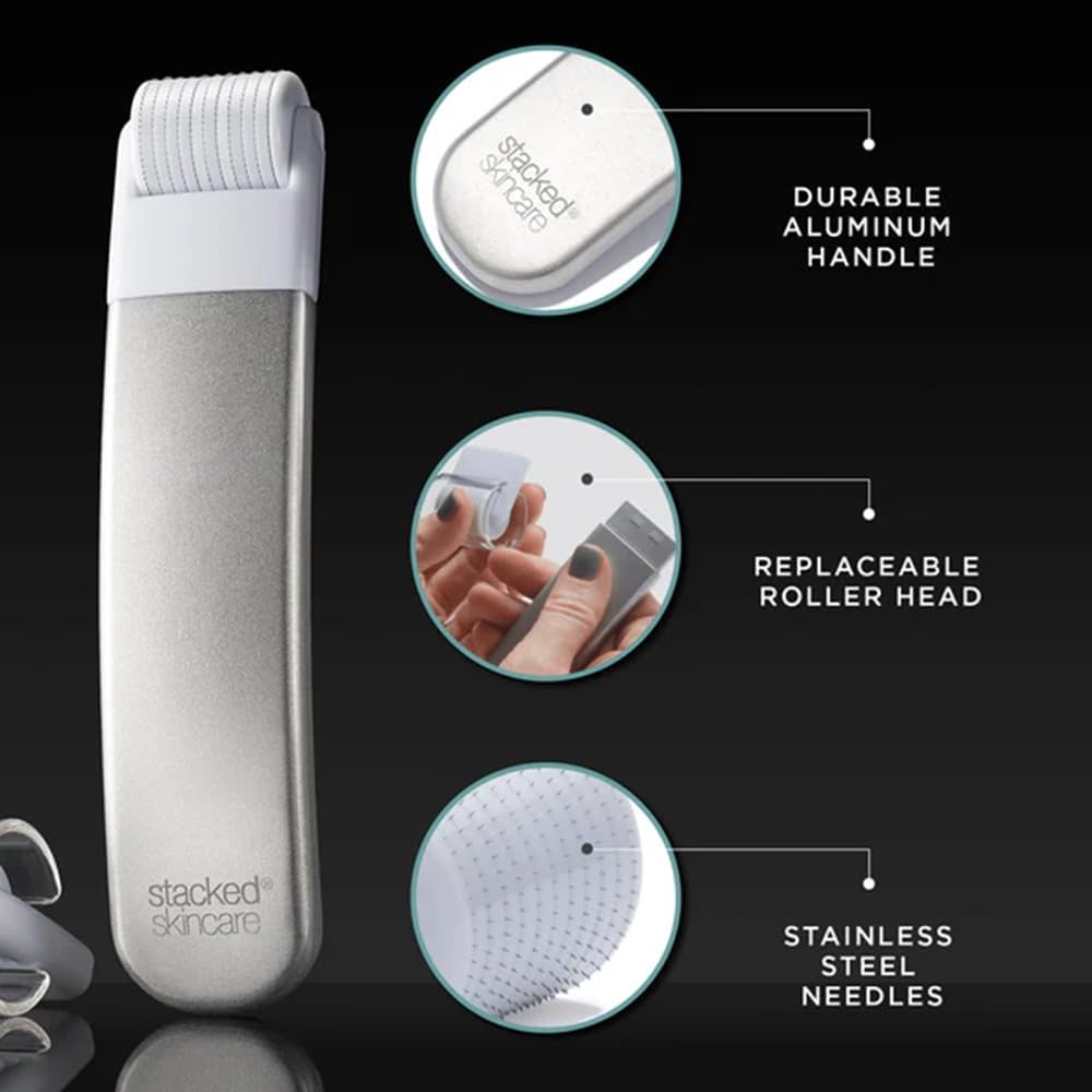 StackedSkincare Cabezales de repuesto de Microneedling (paquete de...