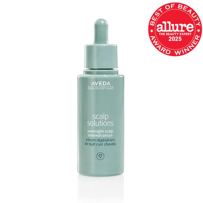Aveda Scalp Solutions Overnight Scalp Renewal Serum | Fortalece y repara la barrera del cuero cabelludo para todo tipo de cabello | Alivia el cuero cabelludo rojo, seco e irritado | 98% derivado