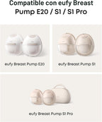 eufy Extractor de leche portátil E20\/S1\/S1 Pro, brida de 0.94 pul...