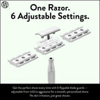 Maquinilla de afeitar de seguridad Rockwell Razors 6S de acero inox...