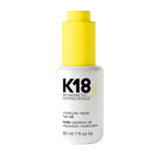 Aceite capilar reparador molecular K18, aceite ingrávido para un ca...