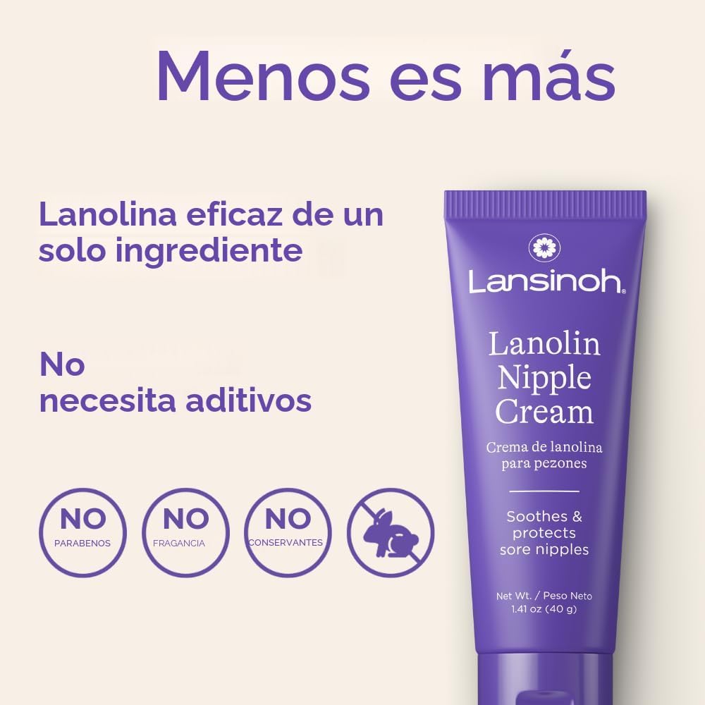 Lansinoh Crema de Lanolina para Pezones Segura para la Lactancia de...