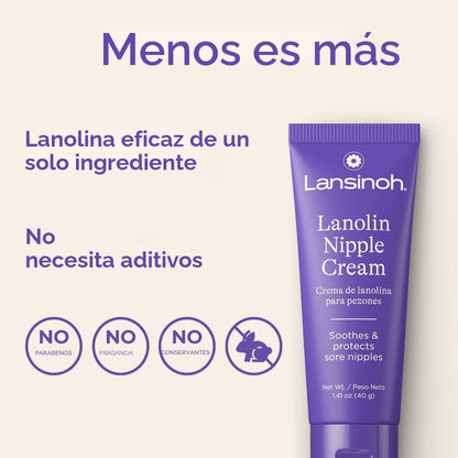 Lansinoh Crema de Lanolina para Pezones Segura para la Lactancia de...