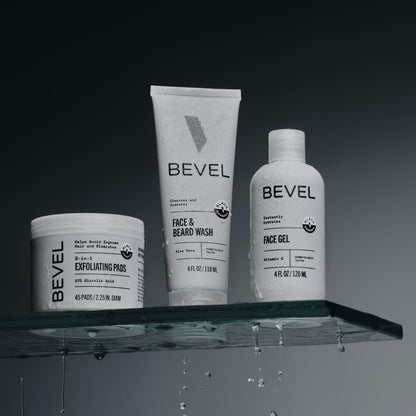 Kit de cuidado de la piel facial Bevel para hombres - Kit de rutina...