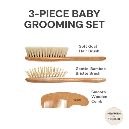 Juego de cepillo de pelo para bebés recién nacidos y niños pequeños...