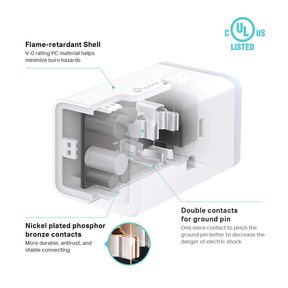 Kasa Smart Enchufe HS103P4, toma Wi-Fi para el hogar inteligente fu...