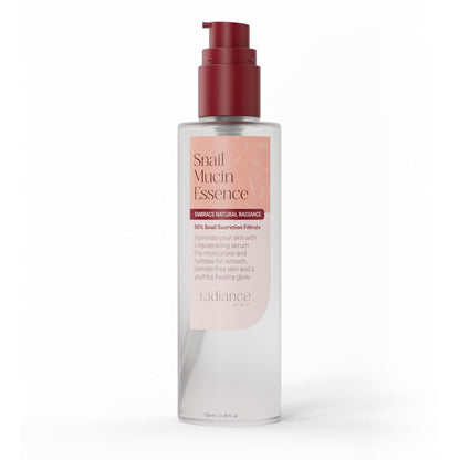 Radiance Snail Mucin Serum con caracol avanzado 96% esencia de poder de mucina, cuidado de la piel coreano con suero coreano hidratante de ácido hialaurónico, 3.38 fl oz, 3.4 fl oz