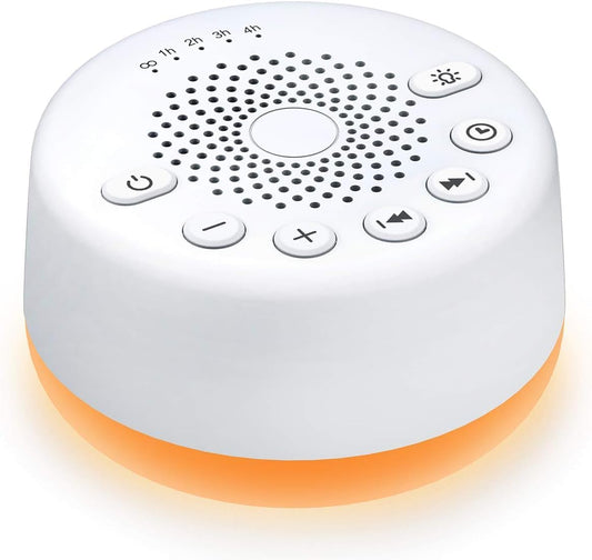Easysleep - Máquina de sonido con 25 sonidos relajantes y luces noc...