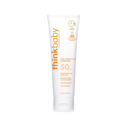 Thinkbaby SPF 50+ Protector solar para bebés, 85 g \u2013 Crema sol...