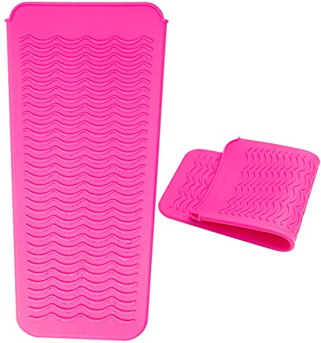 ANGENIL Bolsa de silicona resistente para alisador de cabello, riza...