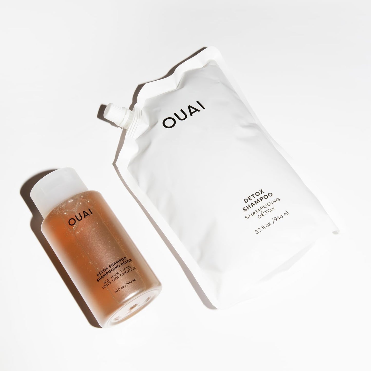 OUAI Detox - Recambio de champú clarificante para acumulación, suci...