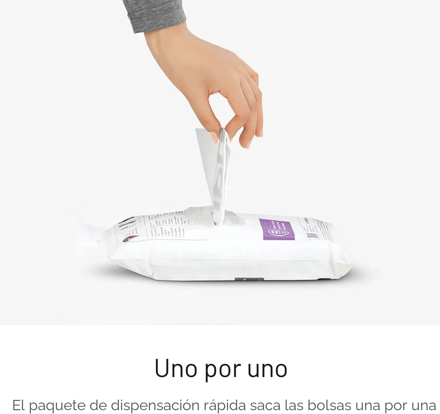 simplehuman Code M - 100 forros de ajuste personalizado, bolsas de...
