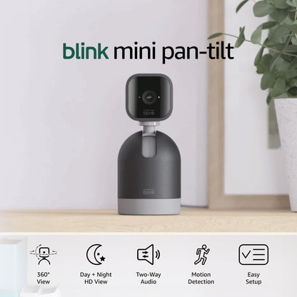 Blink Mini Pan-Tilt with 1-Year Subscription Plus Plan| Rotating in...