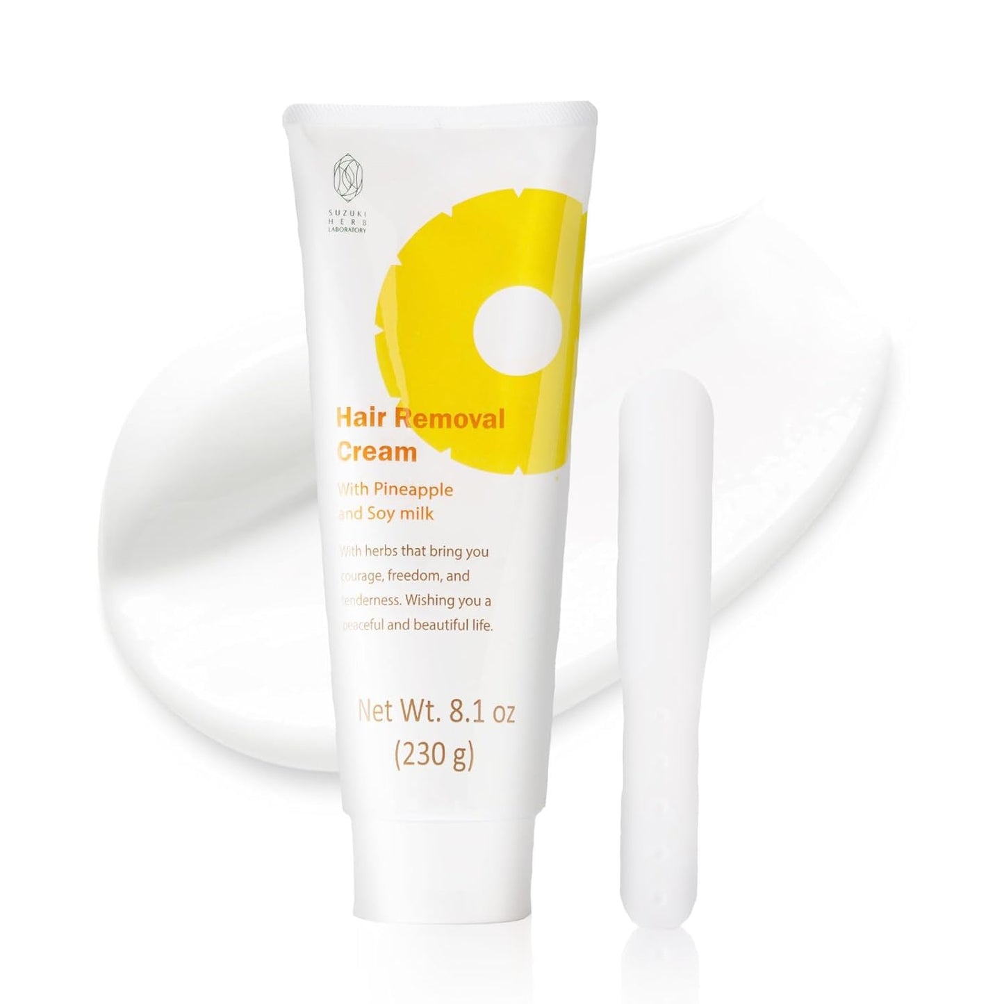 SUZUKI HERB LABORATORY Crema depilatoria para mujeres con piña y le...