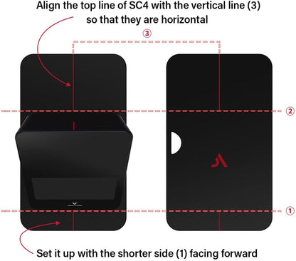 SC4 Bolsa portátil para monitor de lanzamiento | Funda protectora de transporte duro | Almacenamiento de accesorios electrónicos