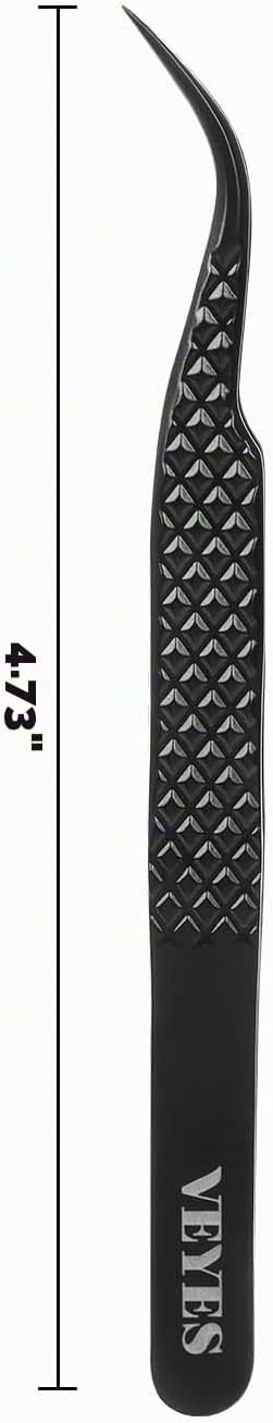 VEYES INC Pinzas de pestañas para extensiones de pestañas, pinzas d...